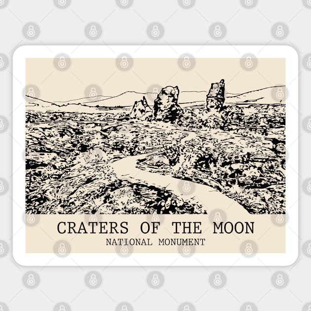 Craters of the Moon National Monument Magnet by Lakeric
